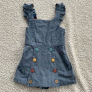 Matilda Jane size 2 chambray adjustable skort jumper
